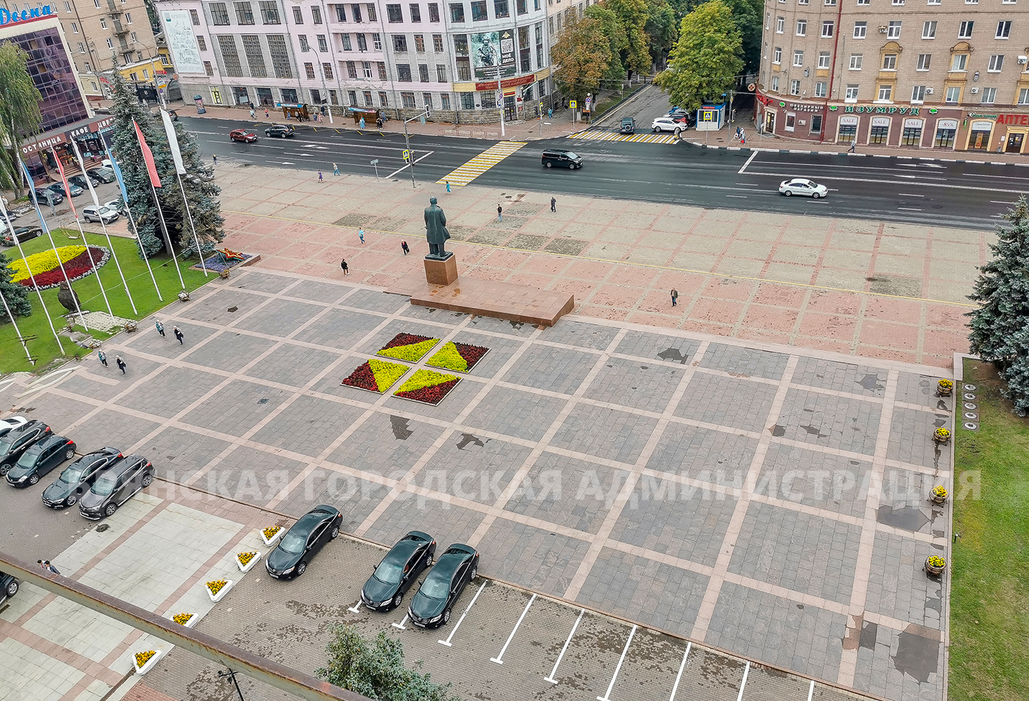 В Брянске реконструкция площади Ленина пройдет в четыре этапа