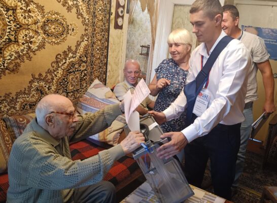 Брянский 99-летний участник и Ветеран Великой Отечественной войны проголосовал за светлое будущее родного края