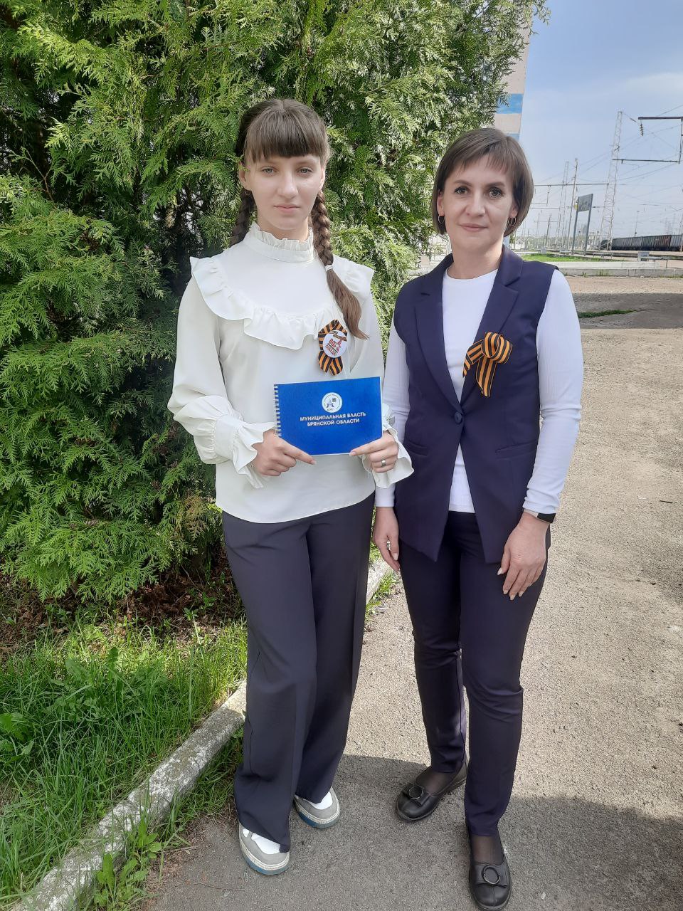 Навлинская школьница поделилась впечатлениями об участии в акции «Георгиевская ленточка» в Брянске