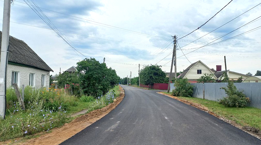 На Брянщине завершили капремонт улицы Гоголя в Жуковке