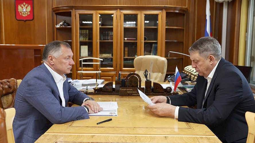 Глава Брянщины Александр Богомаз встретился с зампредседателя Правительства Маратом Хуснуллиным