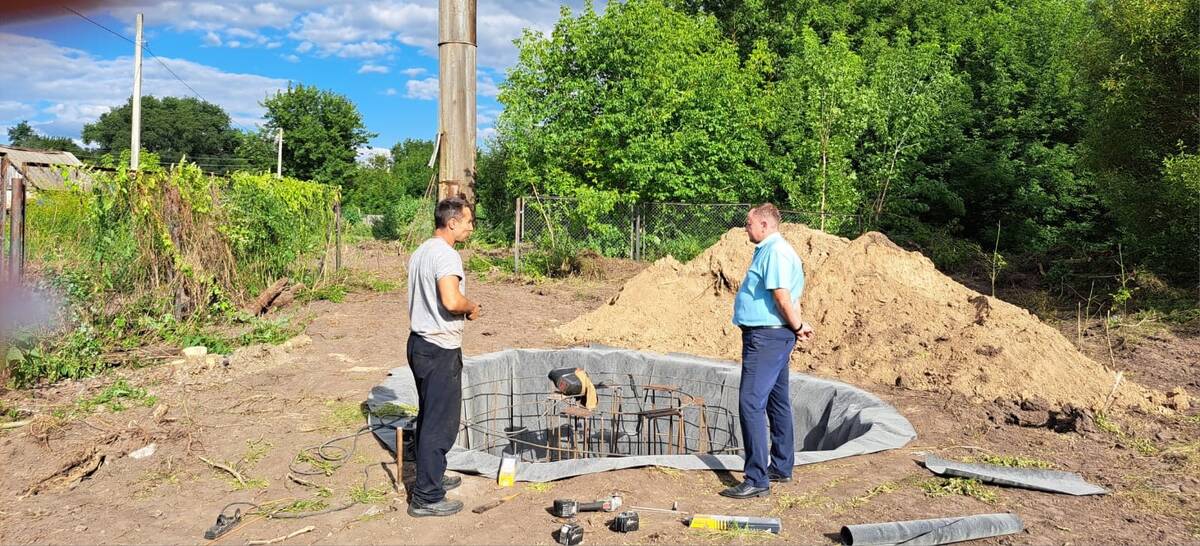 В Комаричском районе Брянщины возводят новую водонапорную башню