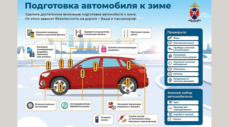 Навлинцам рассказали, как подготовить автомобиль к зиме