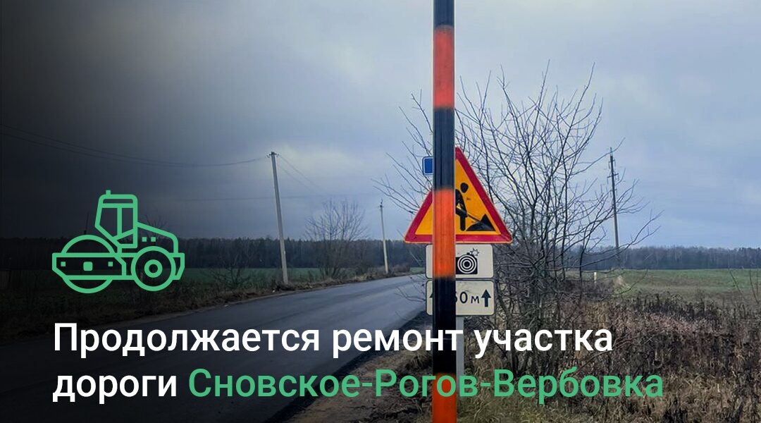В брянском Новозыбкове идет ремонт участка автомобильной дороги Сновское-Рогов-Вербовка