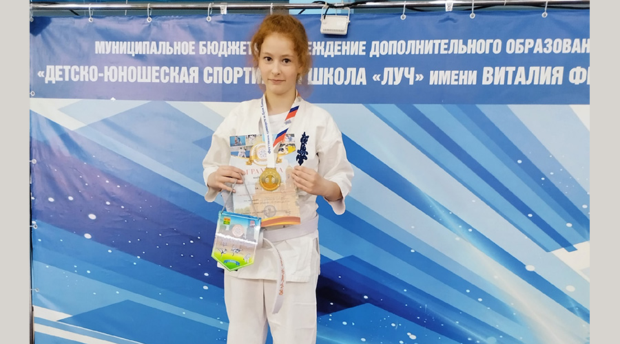 Юная навлинская каратистка мечтает о дальнейших спортивных победах