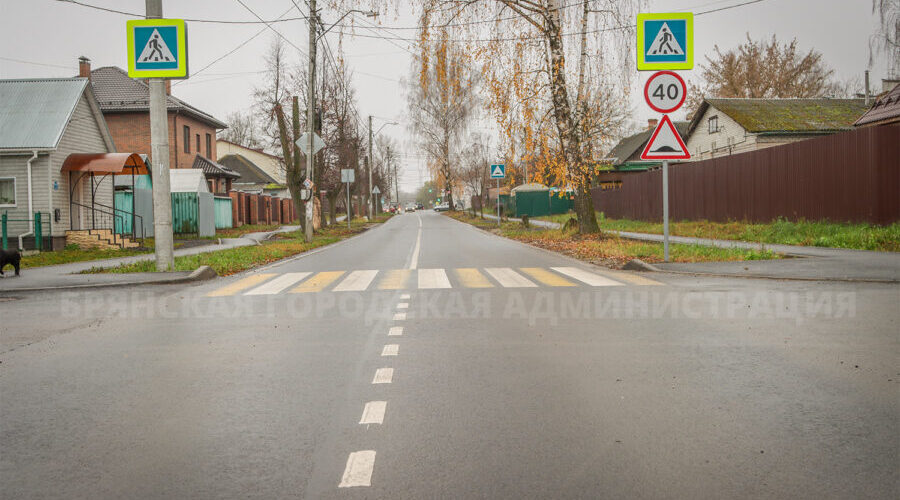 В Брянске впервые построили тротуары на улице Карла Либкнехта
