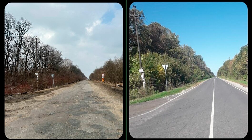 В Комаричском районе Брянщины капитально отремонтирован участок дороги Комаричи-Лубошево