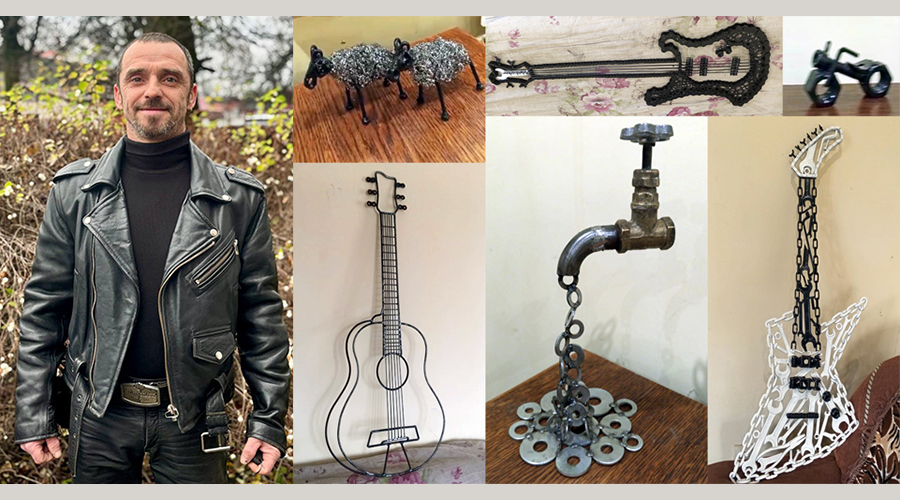 Житель Навли Игорь Сороченков превращает предметы обихода в произведения искусства