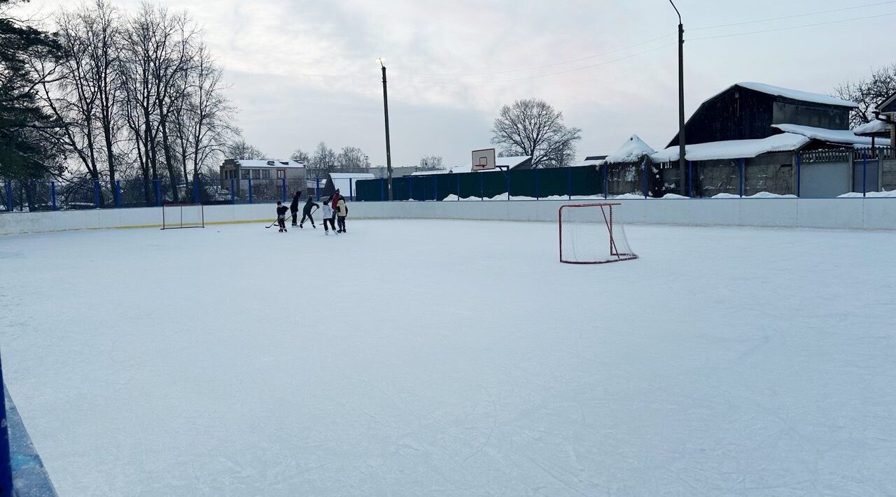 В навлинском парке культуры и отдыха им. Михаила Князева залит современный каток