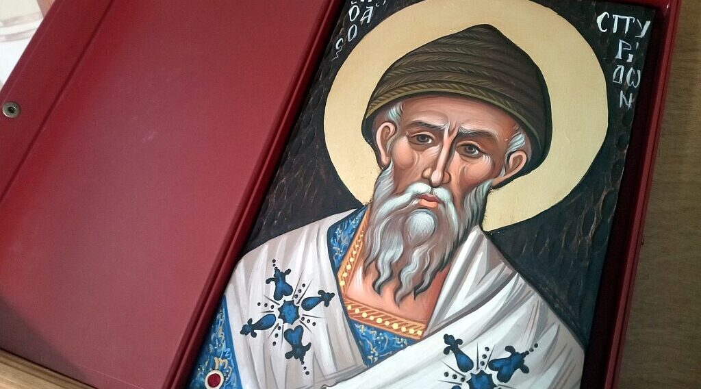 В дар навлинскому храму передана икона святителя Спиридона Тримифунтского