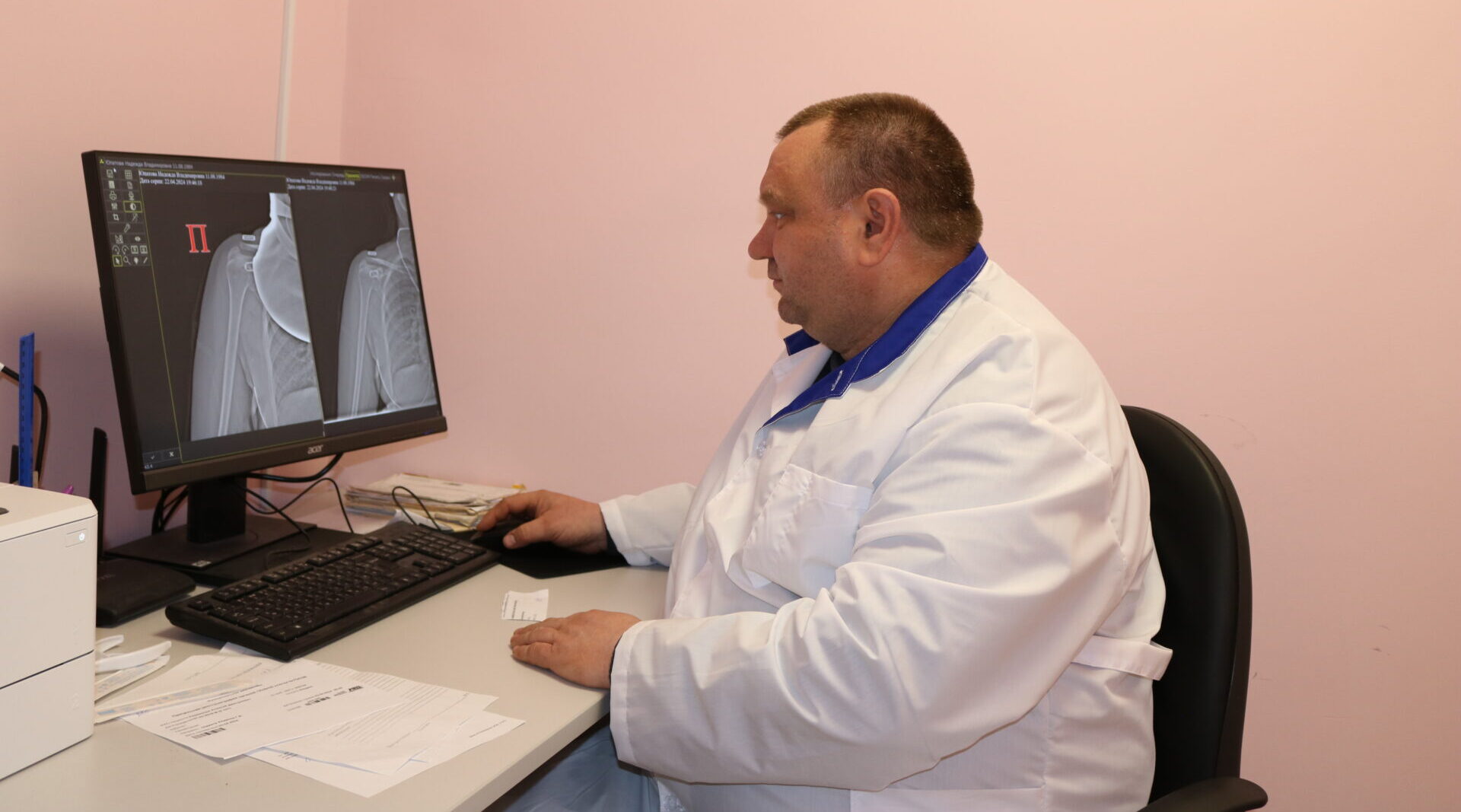 В рамках нацпроекта в брянских Комаричах больницу оснастили современным оборудованием