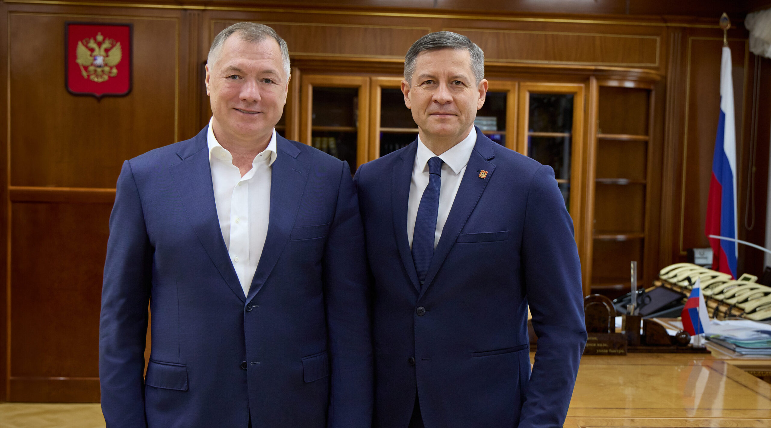Состоялась встреча врио главы Брянщины Егора Ковальчука с Маратом Хуснуллиным