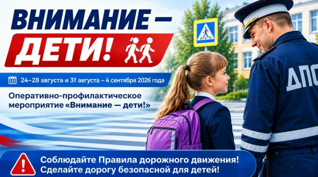 На Брянщине пройдёт оперативно-профилактическое мероприятие «Внимание — дети!»