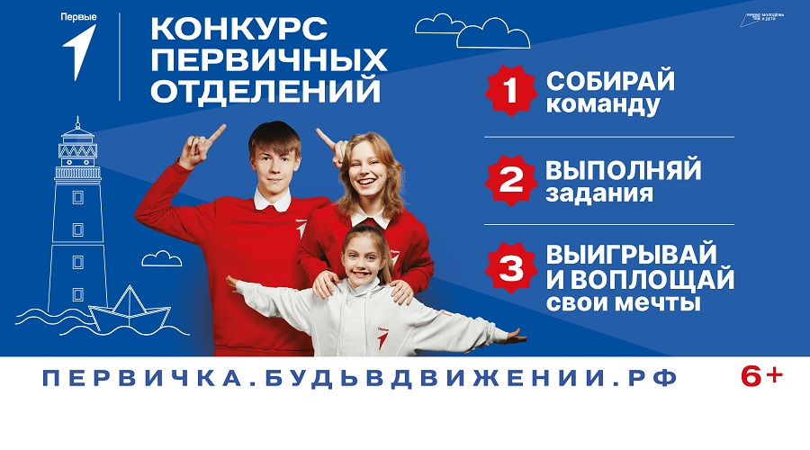 Брянцы могут принять участие в «Конкурсе первичных отделений Движения Первых»