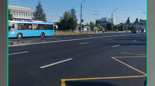 В Брянске завершается капремонт участка улицы Калинина